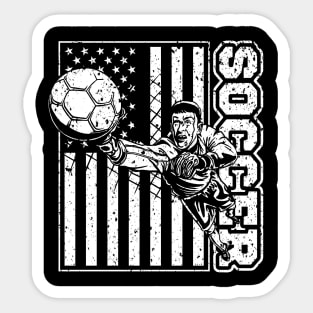 USA Soccer Player Sticker